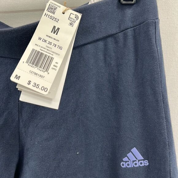 Adidas Womens Essentials Fitted 3-St Legend Inkorbit Violet L NWT - Picture 2 of 6